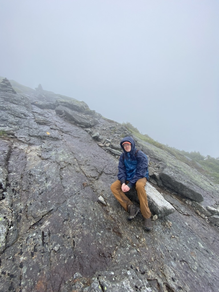 Zach on the side of a mountain